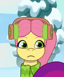 Size: 371x450 | Tagged: safe, imported from derpibooru, screencap, earth pony, pony, spoiler:g5, spoiler:my little pony: tell your tale, spoiler:tyts01e37, adorable distress, adoraposey, animated, close-up, concerned, cropped, cute, earmuffs, female, g5, gif, mare, my little pony: tell your tale, pinpoint eyes, posey bloom, snow, snow pun intended, solo, wavy mouth, youtube link