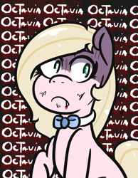 Size: 637x822 | Tagged: safe, artist:lazerblues, imported from derpibooru, oc, oc:connie amore, earth pony, pony, bowtie