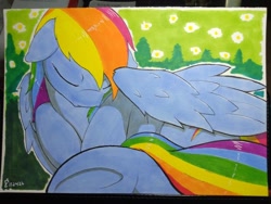 Size: 794x596 | Tagged: safe, artist:edgarkingmaker, imported from derpibooru, rainbow dash, pegasus, copic, etsy, female, solo, traditional art