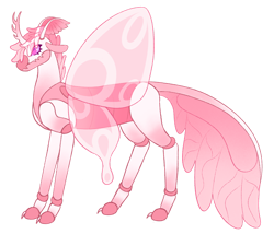 Size: 1280x1094 | Tagged: safe, artist:s0ftserve, imported from derpibooru, oc, oc:orchid mantis, changedling, changeling, changepony, magical lesbian spawn, offspring, parent:princess celestia, parent:queen chrysalis, parents:chryslestia, simple background, solo, transparent background