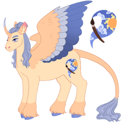 Size: 1280x1232 | Tagged: safe, artist:s0ftserve, imported from derpibooru, oc, oc:golden horizon, alicorn, changepony, pony, cloven hooves, colored wings, leonine tail, magical lesbian spawn, multicolored wings, offspring, parent:princess celestia, parent:queen chrysalis, parents:chryslestia, simple background, solo, tail, transparent background, wings