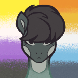 Size: 806x806 | Tagged: safe, artist:frostedsoul, derpibooru exclusive, imported from derpibooru, oc, oc:california kill, pony, aroace, aroace pride flag, icon, nonbinary, nonbinary pride flag, ponysona, pride, pride flag