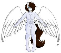 Size: 4574x3983 | Tagged: safe, artist:princessmoonsilver, imported from derpibooru, oc, oc only, oc:viper, anthro, pegasus, high res, male, simple background, solo, transparent background