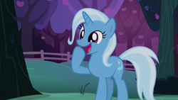 Size: 1920x1080 | Tagged: safe, imported from derpibooru, screencap, trixie, pony, unicorn, season 7, uncommon bond, 1080p, cute, diatrixes, female, mare, open mouth, solo