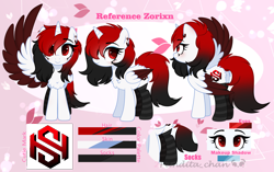 Size: 3360x2116 | Tagged: safe, artist:2pandita, imported from derpibooru, oc, oc only, alicorn, pony, alicorn oc, horn, reference sheet, solo, wings