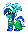 Size: 110x132 | Tagged: artist needed, safe, imported from derpibooru, oc, oc only, pony, unicorn, pony town, 2d, bag, clothes, glasses, hat, mage, male, simple background, socks, solo, striped socks, transparent background, wizard hat