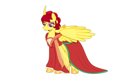 Size: 2062x1324 | Tagged: safe, artist:rainshadow, artist:starshade, imported from derpibooru, oc, oc only, alicorn, alicorn oc, base used, chinese, eyeshadow, female, horn, makeup, mare, simple background, solo, transparent background, wings