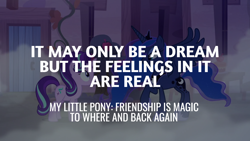 Size: 1920x1080 | Tagged: safe, edit, edited screencap, editor:quoterific, imported from derpibooru, screencap, princess luna, starlight glimmer, to where and back again, fog, our town