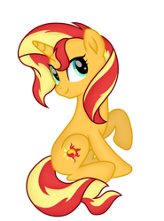 Size: 2648x3578 | Tagged: safe, artist:andy03883, imported from derpibooru, sunset shimmer, pony, unicorn, female, high res, mare, raised hoof, simple background, sitting, solo, transparent background