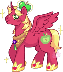 Size: 937x1061 | Tagged: safe, artist:troublelooksforme, imported from derpibooru, big macintosh, alicorn, pony, alicornified, bigmacicorn, male, princess big mac, race swap, simple background, solo, stallion, transparent background