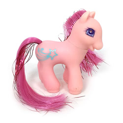 Size: 600x600 | Tagged: safe, imported from derpibooru, baby twinkles, blue eyes, brushable, g2, irl, photo, pink mane, pink tail, simple background, solo, tail, toy, white background