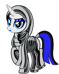Size: 3070x3835 | Tagged: safe, artist:severity-gray, imported from derpibooru, oc, oc:coldlight bluestar, pony, unicorn, boots, clothes, corset, eyeshadow, headscarf, latex, latex boots, latex scarf, latex suit, lipstick, looking at you, makeup, scarf, shoes, simple background, solo, transparent background, walking