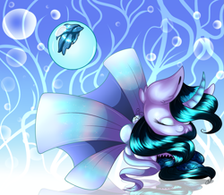 Size: 2285x1991 | Tagged: safe, artist:aquasky987, imported from derpibooru, oc, oc only, pony, unicorn, abstract background, bust, eyes closed, female, horn, mare, solo, unicorn oc