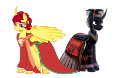 Size: 2062x1324 | Tagged: safe, artist:rainshadow, artist:starshade, imported from derpibooru, oc, oc only, alicorn, alicorn oc, base used, chinese, female, horn, male, mare, wings