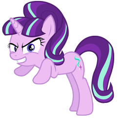 Size: 7200x7000 | Tagged: safe, artist:tardifice, imported from derpibooru, starlight glimmer, pony, unicorn, the cutie re-mark, absurd resolution, evil grin, female, grin, looking at you, mare, s5 starlight, simple background, smiling, solo, teeth, transparent background, vector