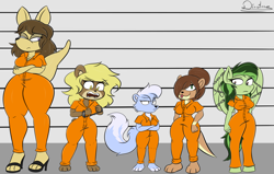 Size: 3000x1908 | Tagged: safe, artist:dianilane1, imported from derpibooru, oc, oc:eden shallowleaf, anthro, otter, pegasus, squirrel, bound wings, chained, chains, cuffs, furry, never doubt rainbowdash69's involvement, pegasus oc, wings