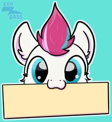 Size: 1752x1905 | Tagged: safe, artist:exobass, imported from derpibooru, zipp storm, pegasus, pony, :3, adorazipp, cute, female, g5, looking at you, mare, my little pony: a new generation, nom, sign, solo