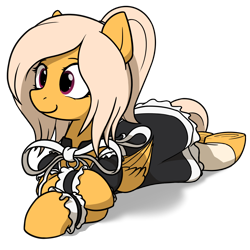 Size: 1500x1500 | Tagged: safe, artist:alexi148, imported from derpibooru, oc, oc only, pegasus, pony, clothes, female, maid, mare, simple background, solo, transparent background