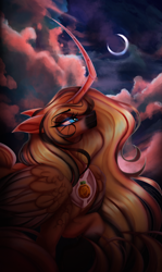 Size: 2150x3600 | Tagged: safe, artist:inspiredpixels, imported from derpibooru, oc, oc only, alicorn, pony, alicorn oc, horn, solo, wings