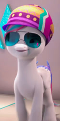 Size: 604x1204 | Tagged: safe, imported from derpibooru, screencap, zipp storm, pegasus, pony, spoiler:g5, spoiler:winter wishday, aviator sunglasses, cropped, g5, hat, my little pony: make your mark, my little pony: make your mark chapter 3, solo, sunglasses, winter hat, winter wishday