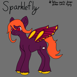 Size: 1024x1024 | Tagged: safe, artist:simplegec, imported from derpibooru, oc, oc only, oc:sparklefly, pegasus, pony, colored pupils, g4, simple background, solo