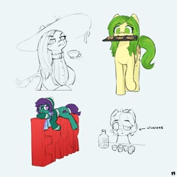 Size: 2000x2000 | Tagged: safe, artist:quotepony, imported from derpibooru, oc, oc only, oc:hind, oc:morningstar, earth pony, pony