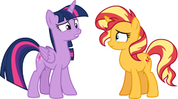 Size: 5397x3000 | Tagged: safe, artist:cloudy glow, imported from derpibooru, sunset shimmer, twilight sparkle, alicorn, equestria girls, equestria girls series, forgotten friendship, simple background, transparent background, twilight sparkle (alicorn), vector