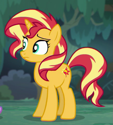 Size: 465x513 | Tagged: safe, imported from derpibooru, screencap, sunset shimmer, pony, unicorn, equestria girls, equestria girls series, spring breakdown, spoiler:eqg series (season 2), cropped, eyebrows, solo