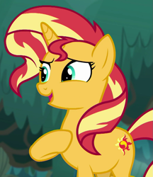 Size: 875x1015 | Tagged: safe, edit, edited screencap, editor:quoterific, imported from derpibooru, screencap, sunset shimmer, pony, unicorn, equestria girls, equestria girls series, spring breakdown, spoiler:eqg series (season 2), cropped, eyebrows, solo