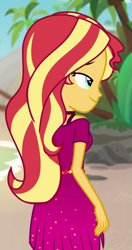 Size: 497x942 | Tagged: safe, imported from derpibooru, screencap, sunset shimmer, human, equestria girls, equestria girls series, spring breakdown, spoiler:eqg series (season 2), cropped, cruise outfit, solo