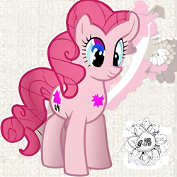 Size: 1024x1024 | Tagged: safe, imported from derpibooru, pinkie pie, pony, ai content, ai generated, female, generator:purplesmart.ai, generator:stable diffusion, solo