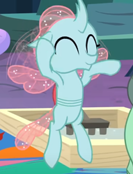 Size: 377x493 | Tagged: safe, imported from derpibooru, screencap, ocellus, uprooted, cropped, cute, diaocelles, eyes closed, flying, happy, solo, zen garden