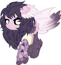 Size: 1609x1717 | Tagged: safe, artist:mourningfog, imported from derpibooru, oc, oc only, bat pony, pegasus, pony, simple background, solo, transparent background