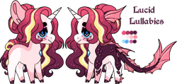 Size: 622x297 | Tagged: safe, artist:mourningfog, imported from derpibooru, oc, oc only, hybrid, seapony (g4), siren, unicorn, simple background, solo, transparent background