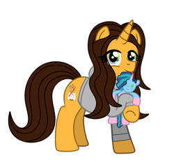 Size: 1196x1117 | Tagged: safe, artist:lynnthenerdkitty, imported from derpibooru, oc, oc:brooke, pony, unicorn, derpibooru community collaboration, 2023 community collab, g5, irl sona, misty brightdawn, plushie, simple background, transparent background