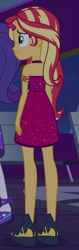 Size: 278x880 | Tagged: safe, imported from derpibooru, screencap, rarity, sunset shimmer, human, equestria girls, equestria girls series, spring breakdown, spoiler:eqg series (season 2), bare shoulders, cropped, cruise outfit, sleeveless