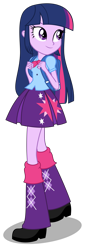 Size: 4833x13917 | Tagged: safe, imported from derpibooru, twilight sparkle, human, equestria girls, female, simple background, solo, traditional art, vector