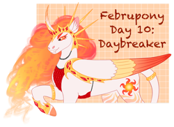Size: 1280x933 | Tagged: safe, artist:s0ftserve, imported from derpibooru, daybreaker, pony, simple background, solo, transparent background