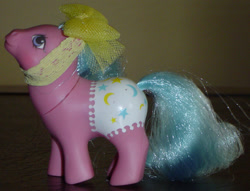 Size: 785x600 | Tagged: safe, imported from derpibooru, earth pony, pony, baby, baby pony, baby starburst, brushable, g1, irl, photo, toy