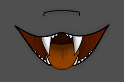 Size: 3919x2590 | Tagged: safe, artist:rumstone, imported from derpibooru, oc, oc:rumstone, changeling, clothes, face mask, fangs, male, mask, maw, printable, printable face mask, printable mask, solo, tongue out