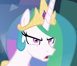 Size: 839x720 | Tagged: safe, imported from derpibooru, screencap, princess celestia, the ending of the end, angry, cropped, solo