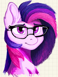 Size: 1445x1916 | Tagged: safe, artist:spark, imported from derpibooru, twilight sparkle, alicorn, pony, ai assisted, ai content, looking at you, profile, redraw, solo, twilight sparkle (alicorn)