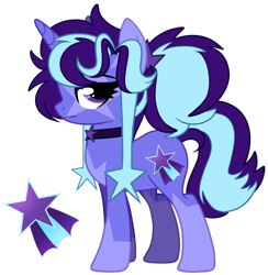 Size: 1280x1310 | Tagged: safe, artist:maximumpiracy, imported from derpibooru, oc, oc:shooting star, pony, unicorn, female, magical lesbian spawn, mare, offspring, parent:starlight glimmer, parent:trixie, parents:startrix, simple background, solo, transparent background