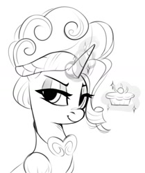 Size: 1326x1584 | Tagged: safe, artist:taneysha, imported from derpibooru, rarity, pony, unicorn, monochrome, simple background, sketch, solo, white background