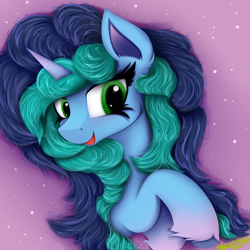 Size: 4000x4000 | Tagged: safe, artist:ser-p, imported from derpibooru, pony, unicorn, absurd resolution, bust, female, g5, mare, misty brightdawn, portrait, smiling, solo