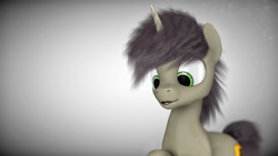 Size: 2560x1440 | Tagged: safe, artist:thelunagames, imported from derpibooru, oc, oc only, oc:morozov, unicorn, 3d, blender, cinema 4d, horn, unicorn oc