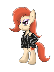 Size: 1200x1600 | Tagged: safe, artist:amateur-draw, imported from derpibooru, oc, oc only, oc:phosphor flame, earth pony, pony, bipedal, clothes, dress, evening gloves, female, gloves, latex, latex dress, latex gloves, long gloves, makeup, mare, simple background, solo, white background