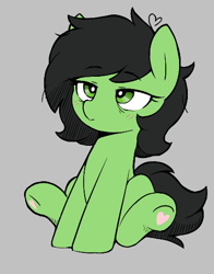 Size: 399x508 | Tagged: safe, imported from derpibooru, oc, oc only, oc:filly anon, pony, female, filly, gray background, simple background, solo