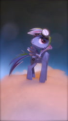 Size: 2592x4608 | Tagged: safe, artist:demonreapergirl, artist:puffinstudios, imported from derpibooru, oc, oc only, oc:lightning blitz, pegasus, pony, craft, goggles, goggles on head, irl, male, papercraft, photo, smiling, solo, stallion