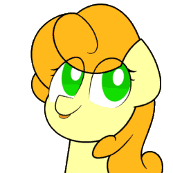 Size: 480x480 | Tagged: safe, artist:greenhoof, imported from derpibooru, carrot top, golden harvest, earth pony, pony, :p, animated, female, gif, mare, simple background, solo, spittle, tongue out, transparent background, vector, white pupils